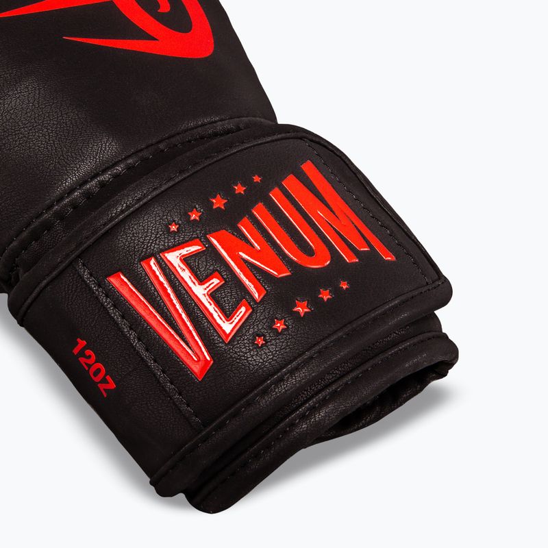 Bokso pirštinės Venum Mike Tyson Replica Boxing black/red 4