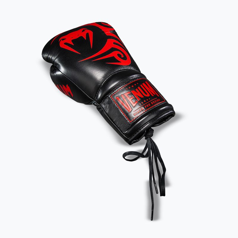 Bokso pirštinės Venum Giant 2.0 Mike Tyson Pro Boxing black/red 3