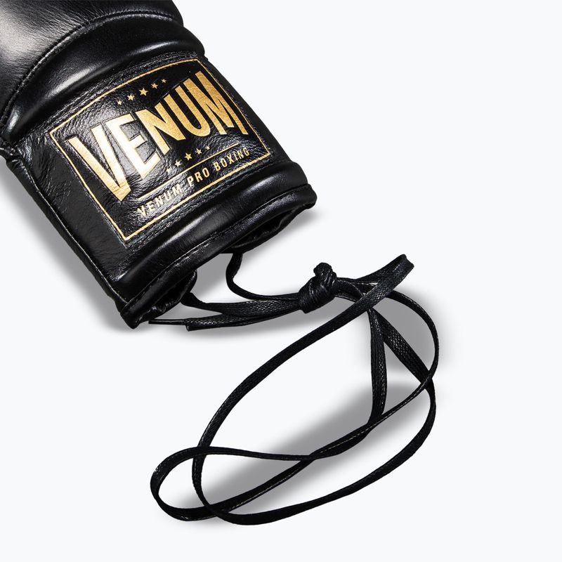 Bokso pirštinės Venum Giant 2.0 Mike Tyson Pro Boxing black/gold 4