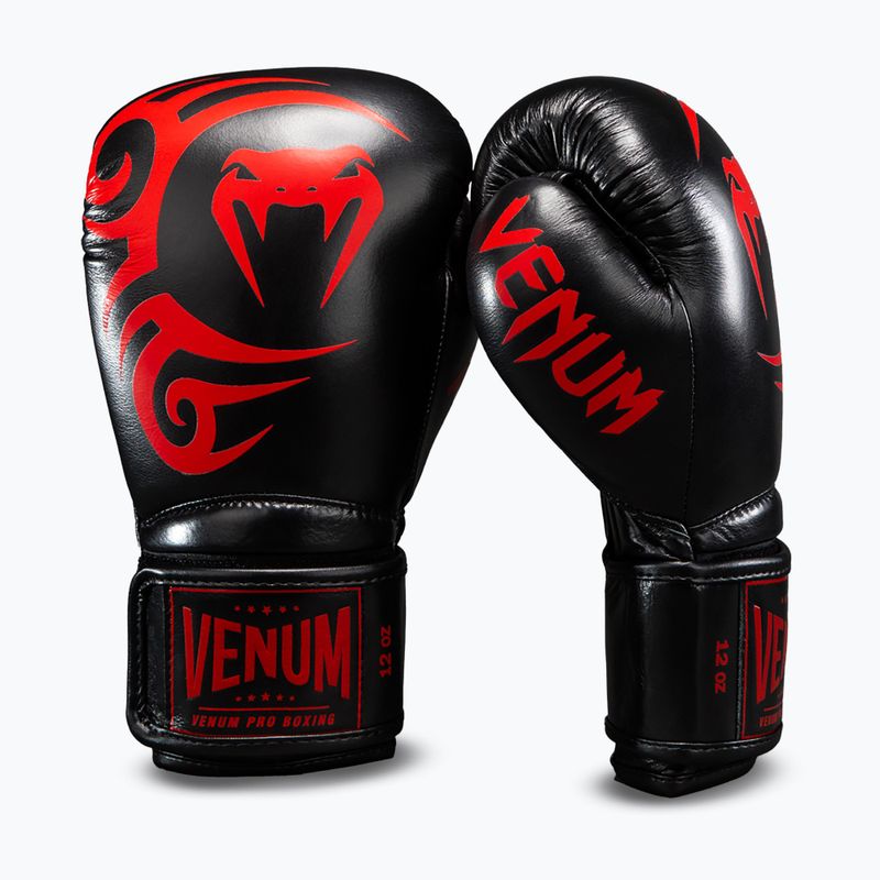 Bokso pirštinės Venum Giant 2.0 Mike Tyson Pro Boxing black/red 2