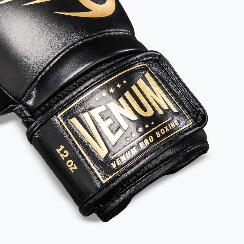 Bokso pirštinės Venum Giant 2.0 Mike Tyson Pro Boxing black/gold 4