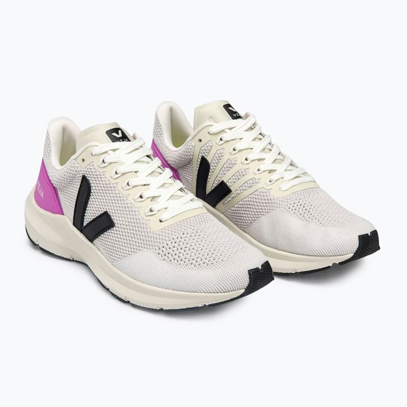Moteriški bėgimo batai VEJA Marlin V-Knit chalk/black/ultraviolet 8
