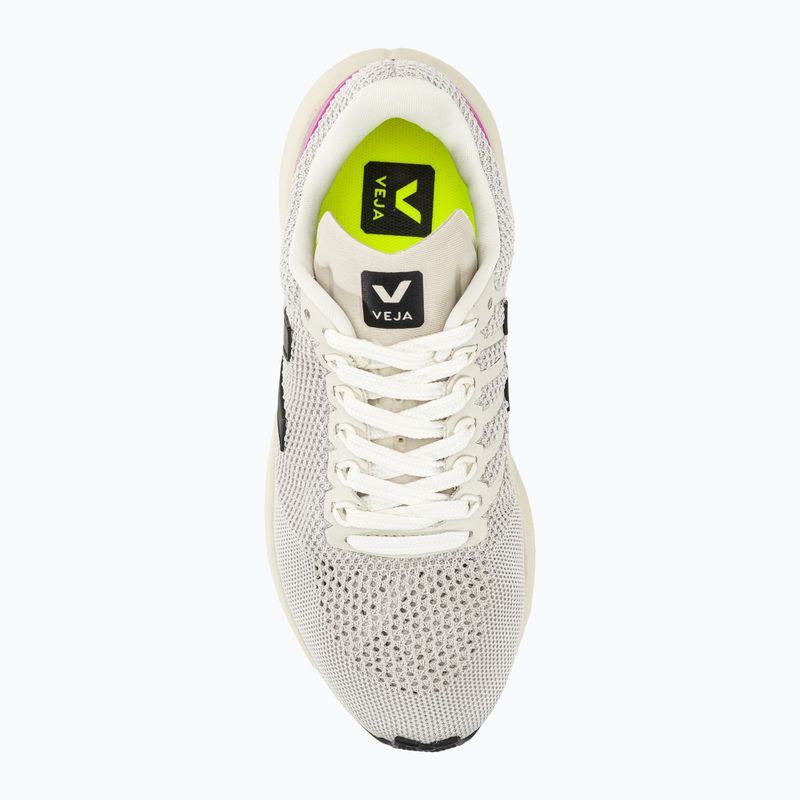 Moteriški bėgimo batai VEJA Marlin V-Knit chalk/black/ultraviolet 5