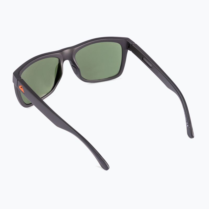 Quiksilver Charger Polarized Floatable matinės juodos/žalios spalvos poliarizuoti akiniai nuo saulės EQYEY03113-XKGG 2