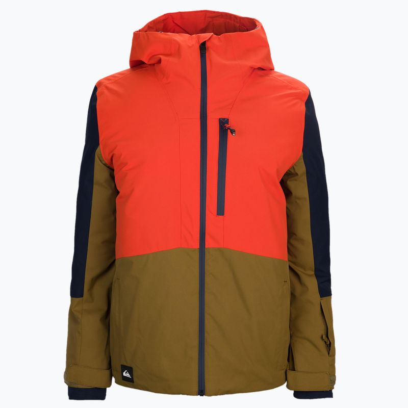 Quiksilver Ambition vaikiška snieglenčių striukė vaikams oranžinė EQBTJ03113