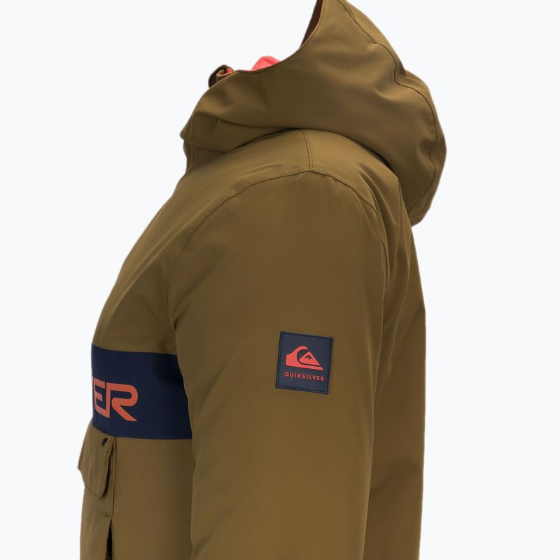 Quiksilver Steeze žalia vaikiška snieglenčių striukė EQBTJ03124 3