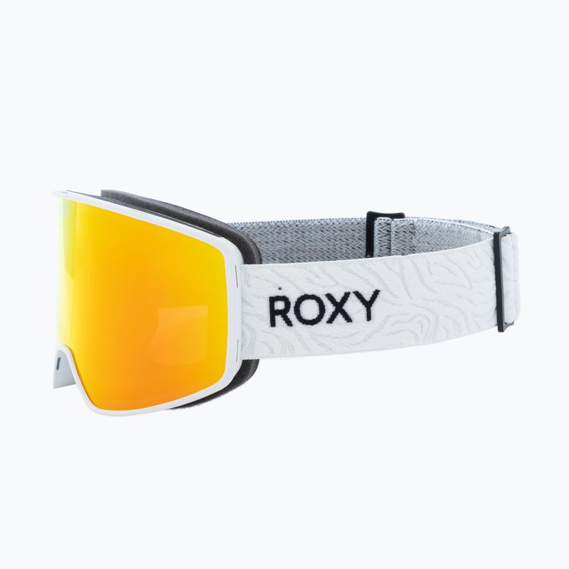 ROXY Storm Moteriški snieglenčių akiniai ryškiai balti / gintariniai rožiniai ml raudoni 4