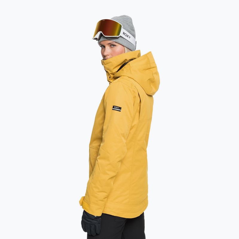 Moteriška snieglenčių striukė ROXY Presence Parka golden 2