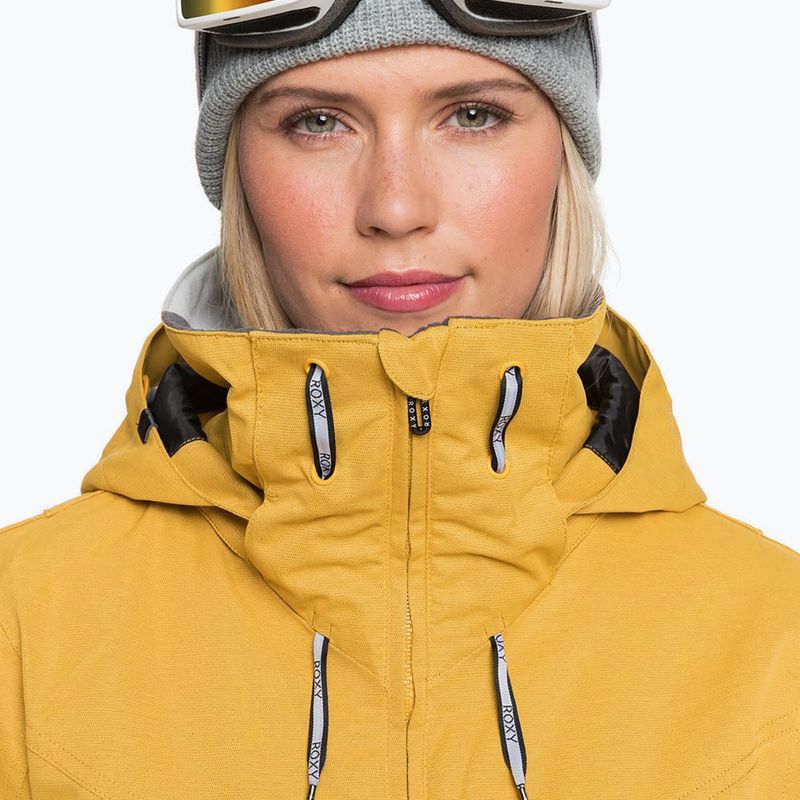 Moteriška snieglenčių striukė ROXY Presence Parka golden 6