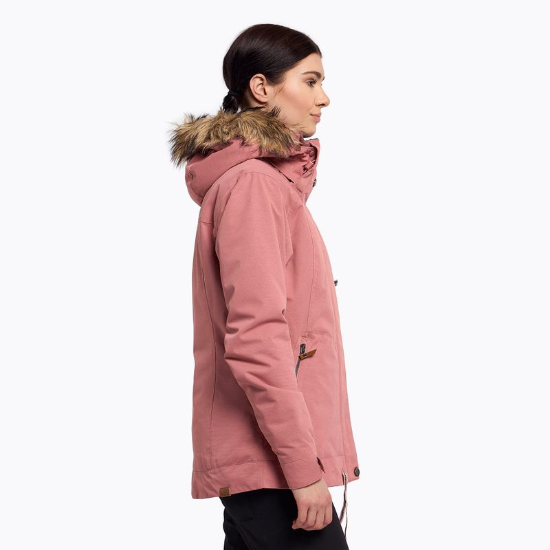 Moteriška snieglenčių striukė ROXY Meade dusty rose 3
