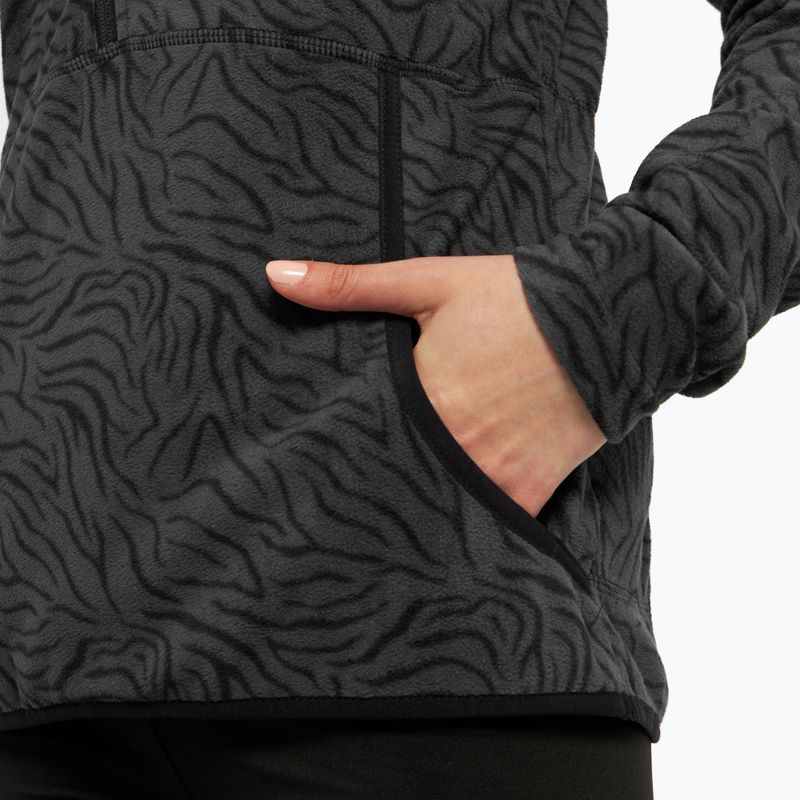 Moteriški snieglenčių marškinėliai ROXY Cascade true black zebra print 7
