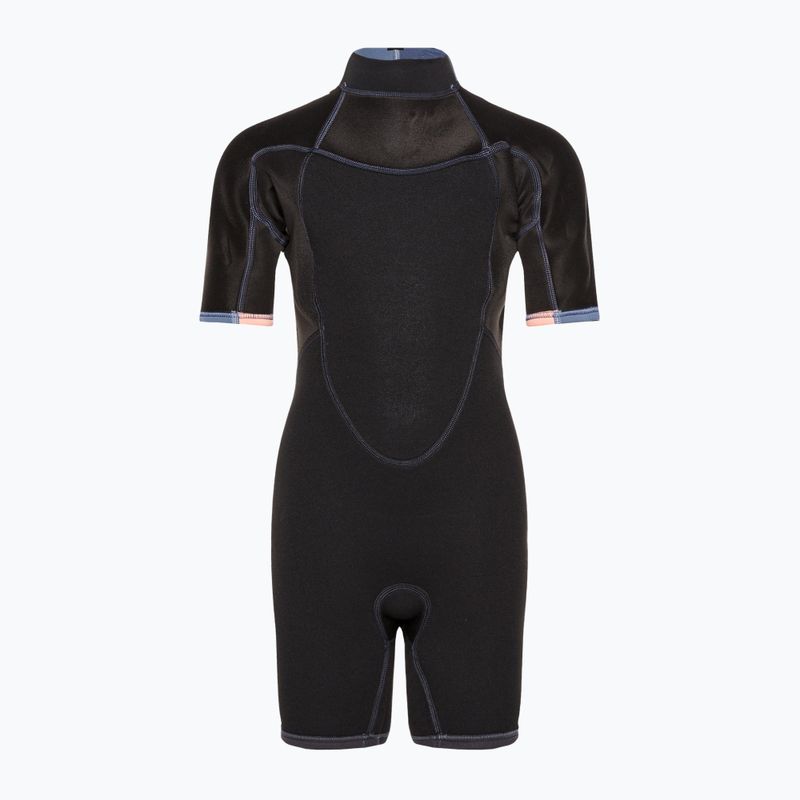 ROXY 2/2 Prologue Girl BZ SS SP FL cloud black/powderdgrey/sunglow vaikiškas hidrokostiumas 4