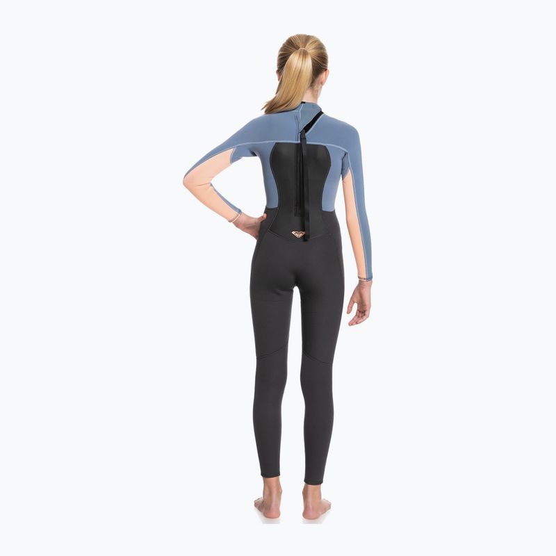 ROXY 4/3 Prologue Girl BZ GBS cloud black/powderdgrey/sunglow vaikiškas hidrokostiumas 6