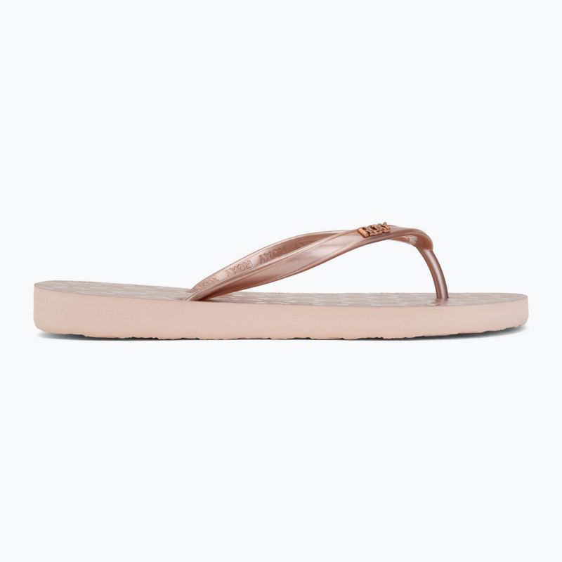 Vaikiškos šlepetės per pirštą ROXY Viva VI rose gold 2