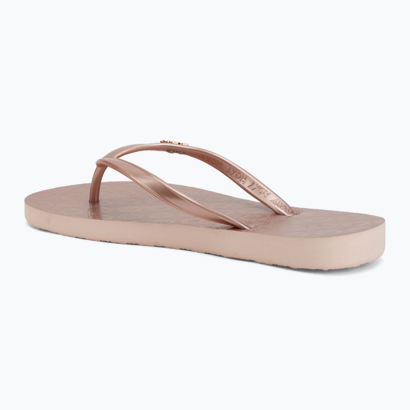 Vaikiškos šlepetės per pirštą ROXY Viva VI rose gold 3
