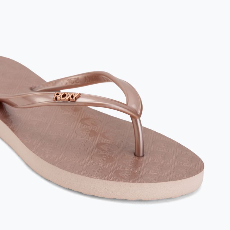 Vaikiškos šlepetės per pirštą ROXY Viva VI rose gold 7