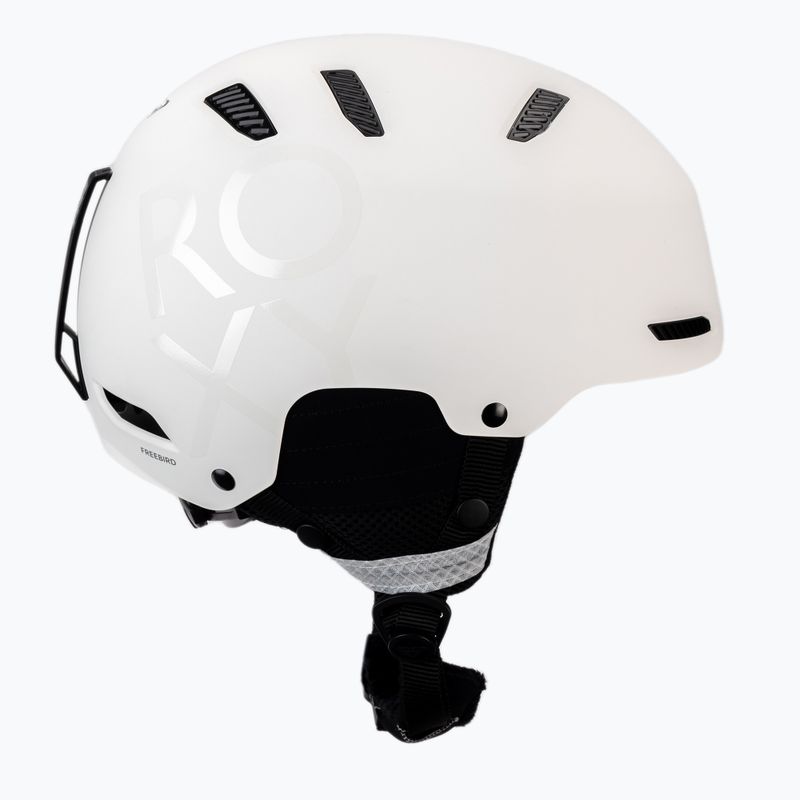 Moteriškas snieglenčių šalmas ROXY Freebird ryškiai baltas 4