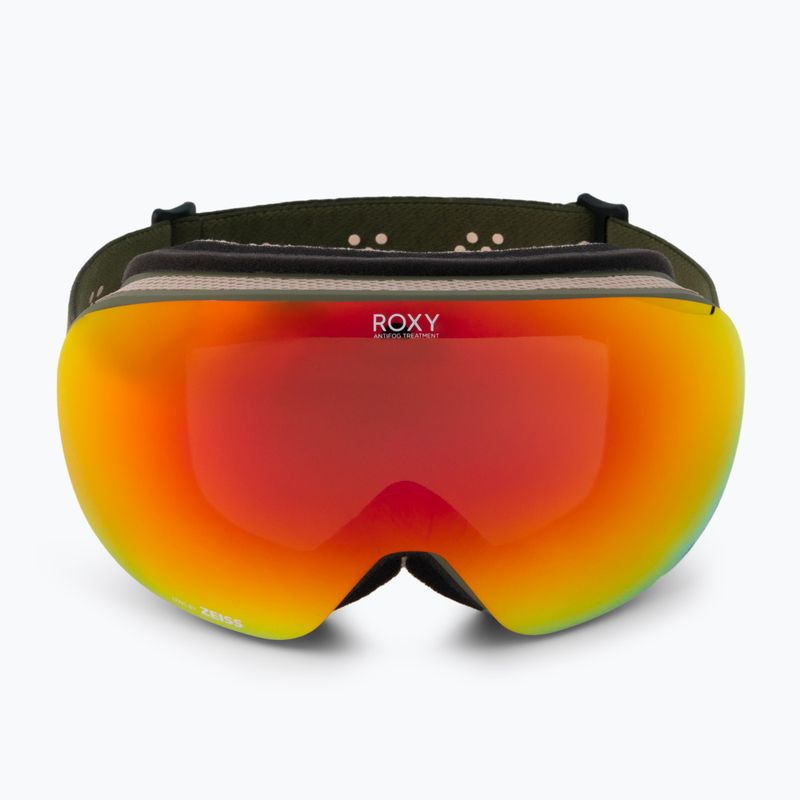 Moteriški snieglenčių akiniai ROXY Popscreen Cluxe J burnt olive/sonar ml revo red 2