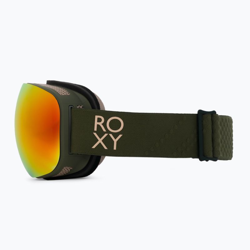 Moteriški snieglenčių akiniai ROXY Popscreen Cluxe J burnt olive/sonar ml revo red 4