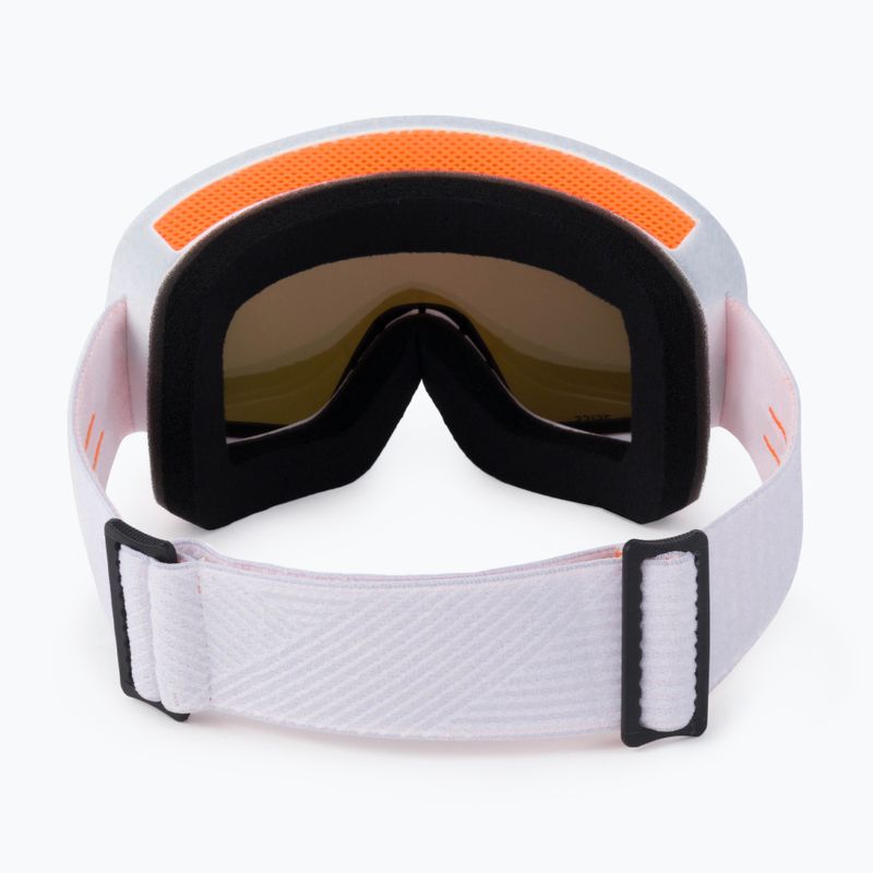 Moteriški snieglenčių akiniai ROXY Feenity Color Luxe bright white/sonar ml revo red 3