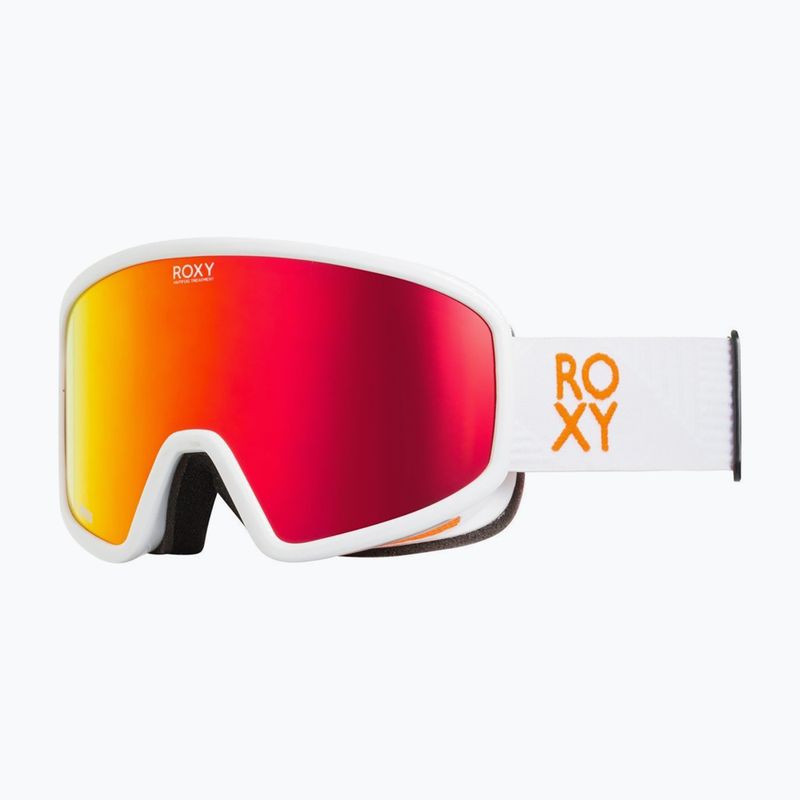 Moteriški snieglenčių akiniai ROXY Feenity Color Luxe bright white/sonar ml revo red 5
