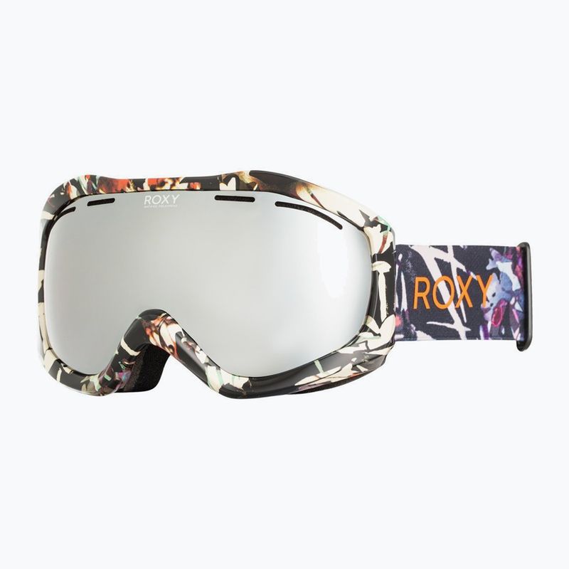 Moteriški snieglenčių akiniai ROXY Sunset ART J true black superlights /amber rose ml super silver 5