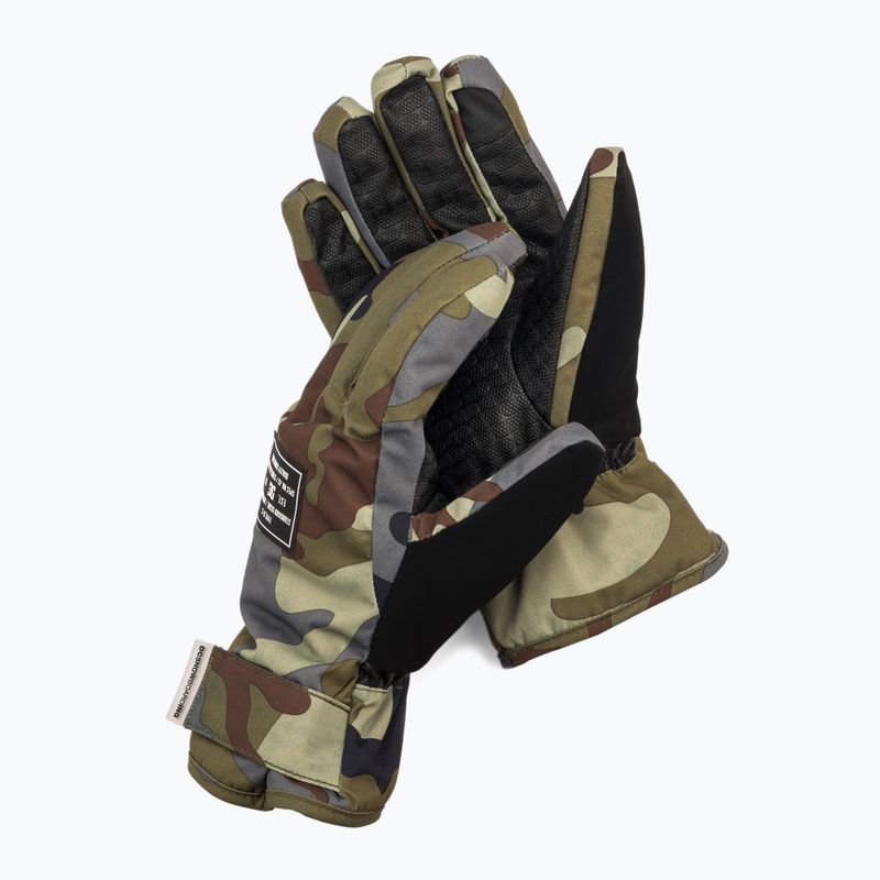 Vyriškos DC Franchise woodland/camo/castlerock snieglenčių pirštinės