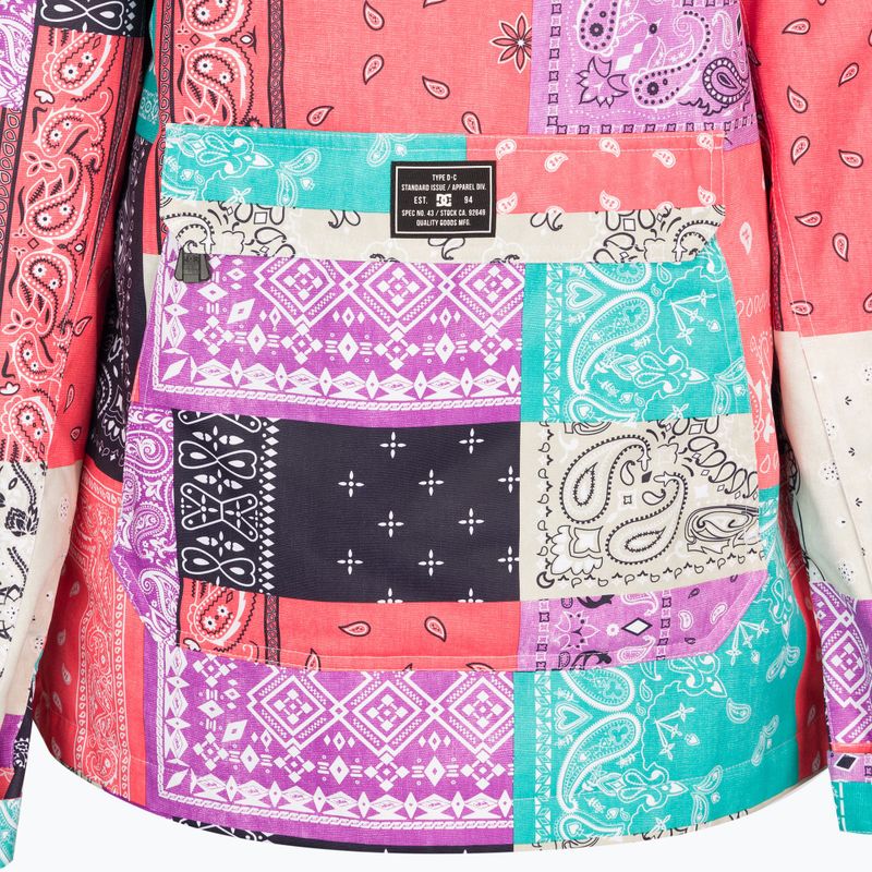 Moteriška DC Savvy Anorak wmns/multi bandana snieglenčių striukė 3