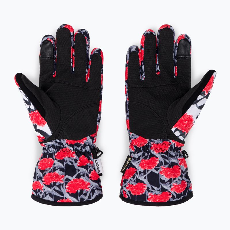 Moteriškos snieglenčių pirštinės ROXY Cynthia Rowley true black/white/red 3