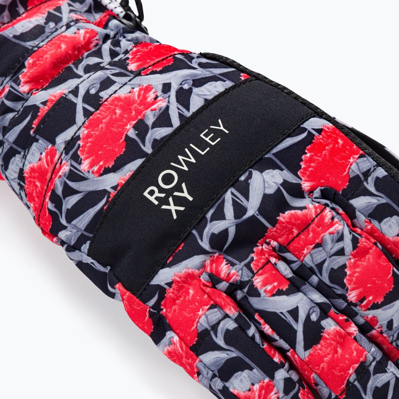 Moteriškos snieglenčių pirštinės ROXY Cynthia Rowley true black/white/red 4