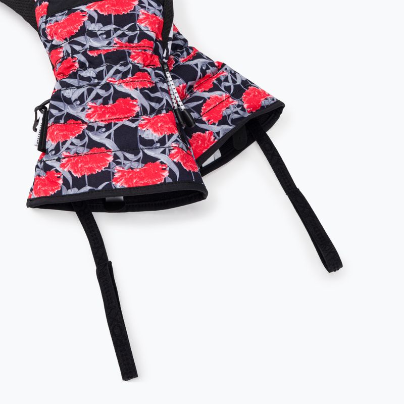 Moteriškos snieglenčių pirštinės ROXY Cynthia Rowley true black/white/red 6