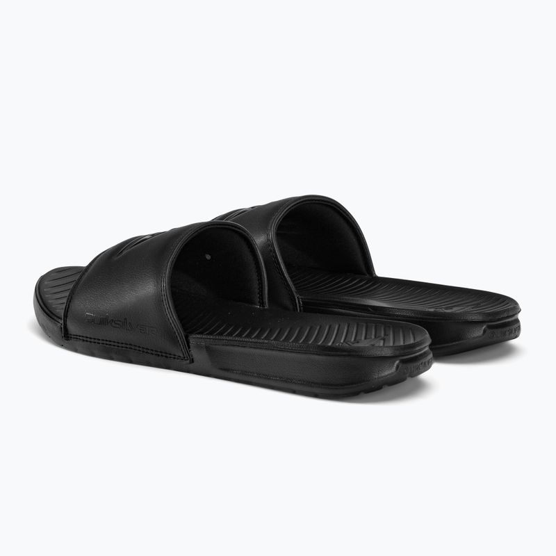 Quiksilver vyriškos Bright Coast Slide solid black šlepetės 3