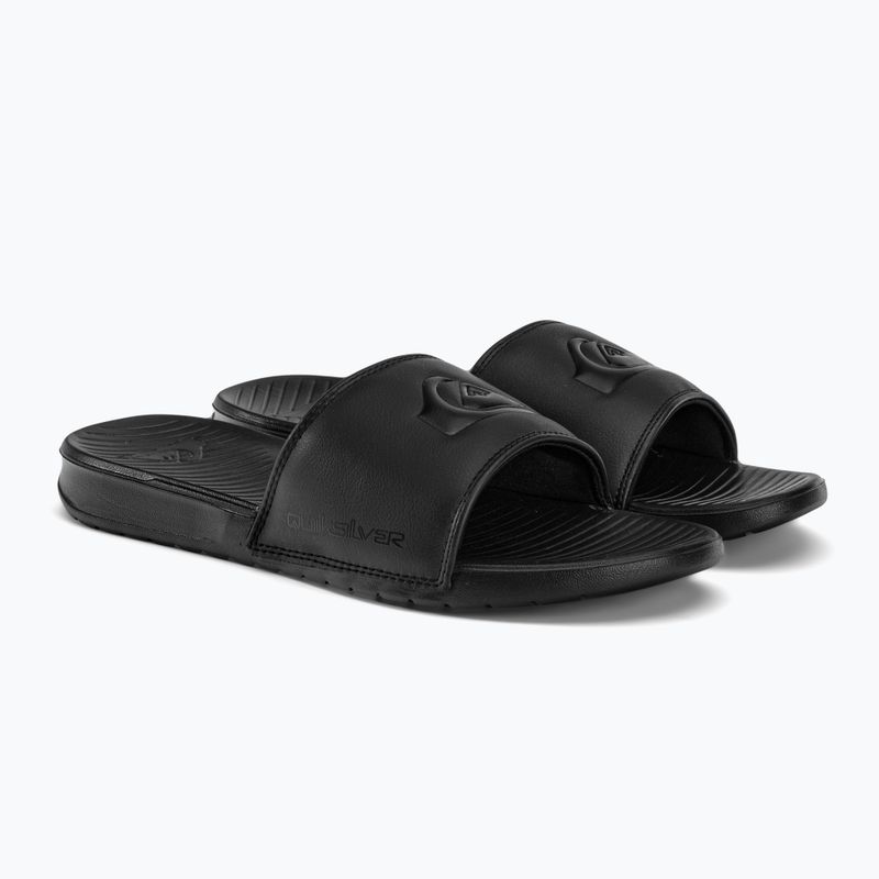 Quiksilver vyriškos Bright Coast Slide solid black šlepetės 4