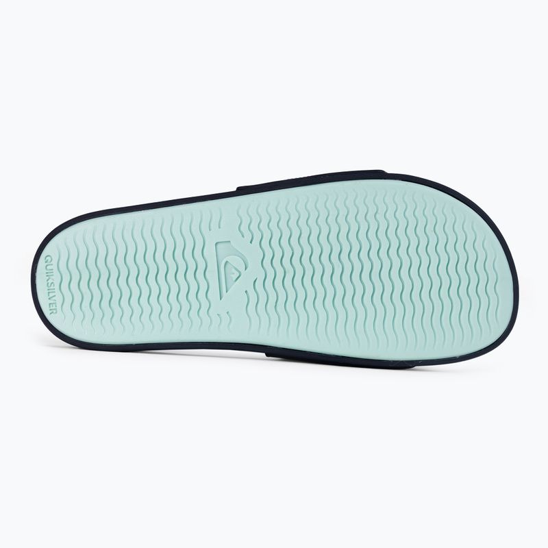 Quiksilver vyriškos Rivi Wordmark Slide blue/blue/blue šlepetės 4