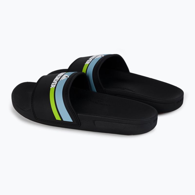 Quiksilver Rivi Slide vaikiškos šlepetės black/orange/blue 3