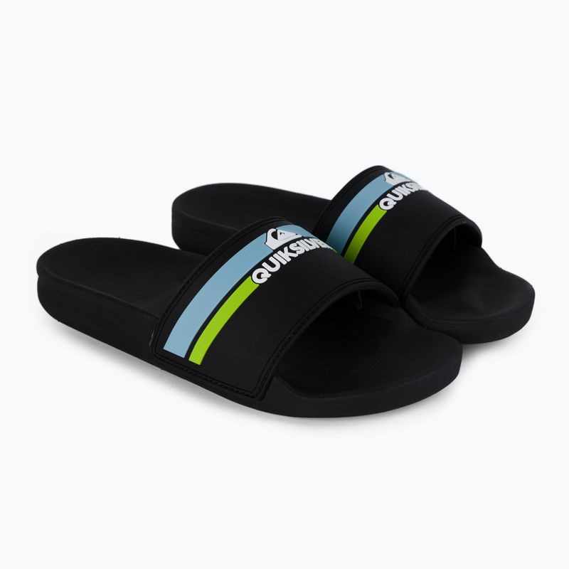 Quiksilver Rivi Slide vaikiškos šlepetės black/orange/blue 5