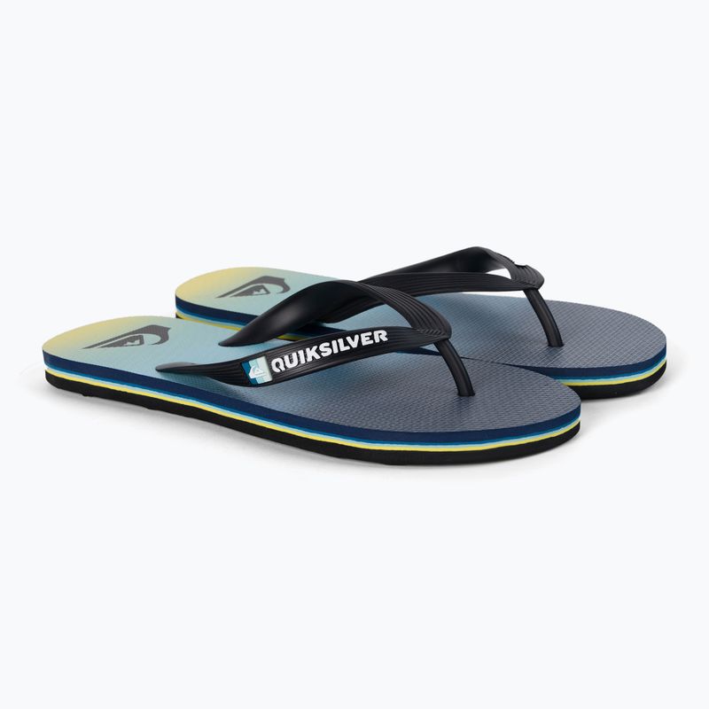 Quiksilver Molokai Newwave vyriškos šlepetės black/blue/blue 5