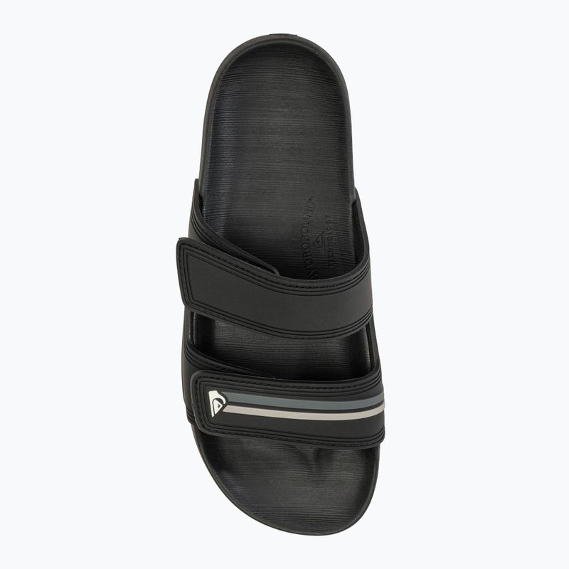 Vyriškos šlepetės Quiksilver Rivi Double Adjust black/grey/black 5