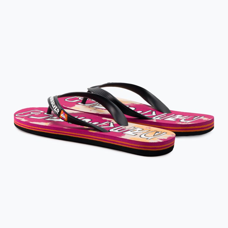 Vyriškos šlepetės Quiksilver Molokai Acid Drop black/orange 3
