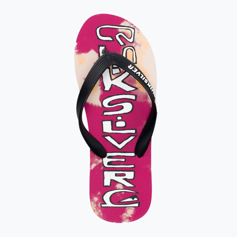 Vyriškos šlepetės Quiksilver Molokai Acid Drop black/orange 6