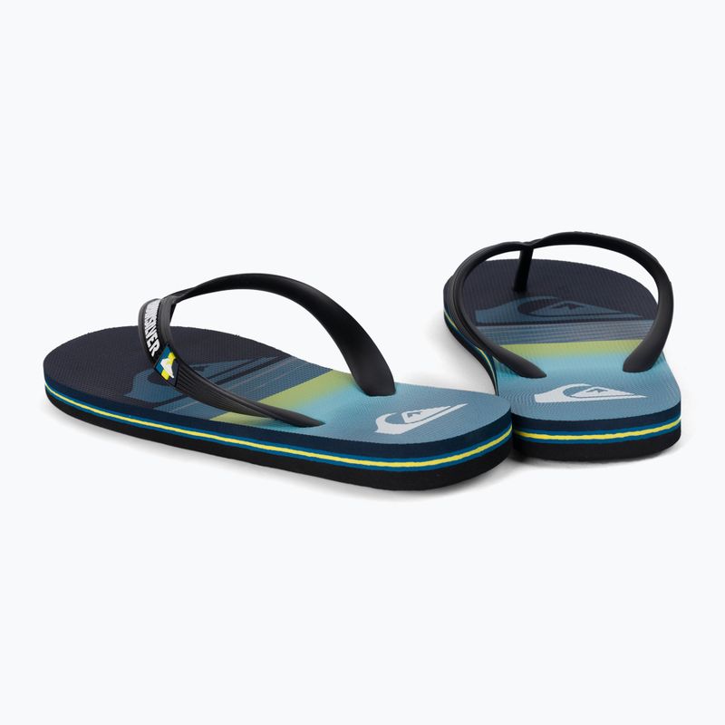 Quiksilver Molokai Art B blue 1 vaikiškos šlepetės 3