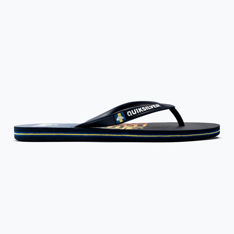 Quiksilver Molokai Art SNDL vyriškos šlepetės blue AQYL101264-BYJ1 2