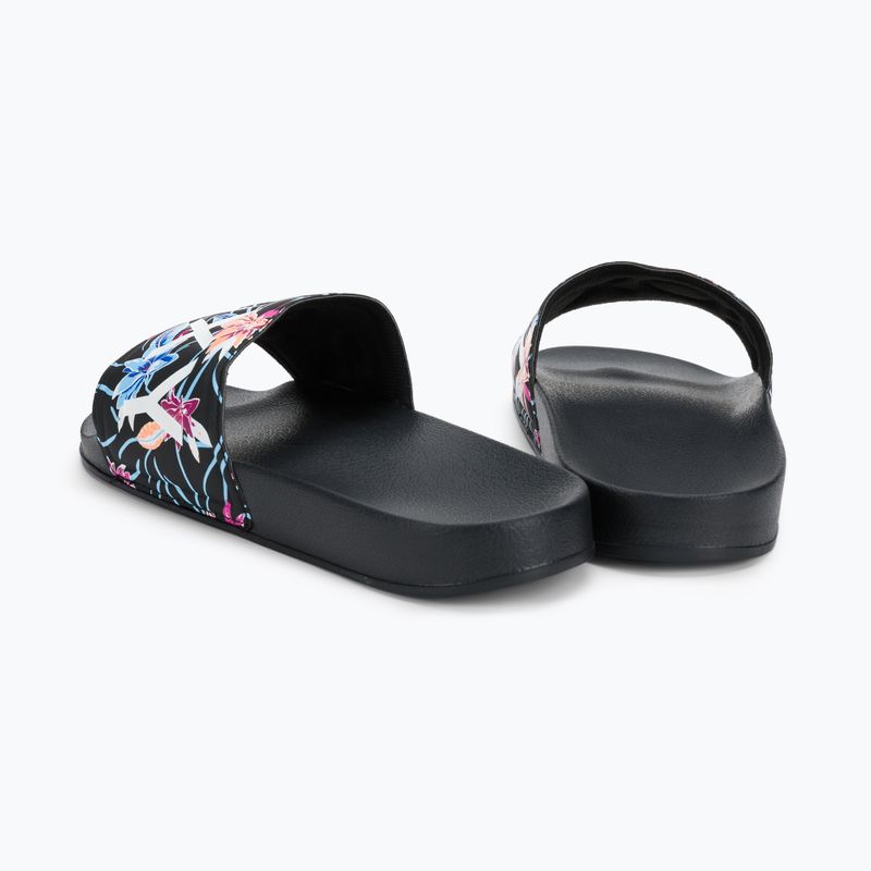 Moteriškos ROXY Slippy II šlepetės black/azela pink 3