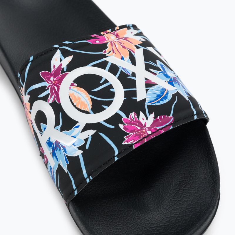 Moteriškos ROXY Slippy II šlepetės black/azela pink 7