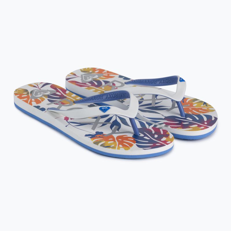 ROXY Tahiti VII moteriškos basutės balta/mėlyna/balta 5