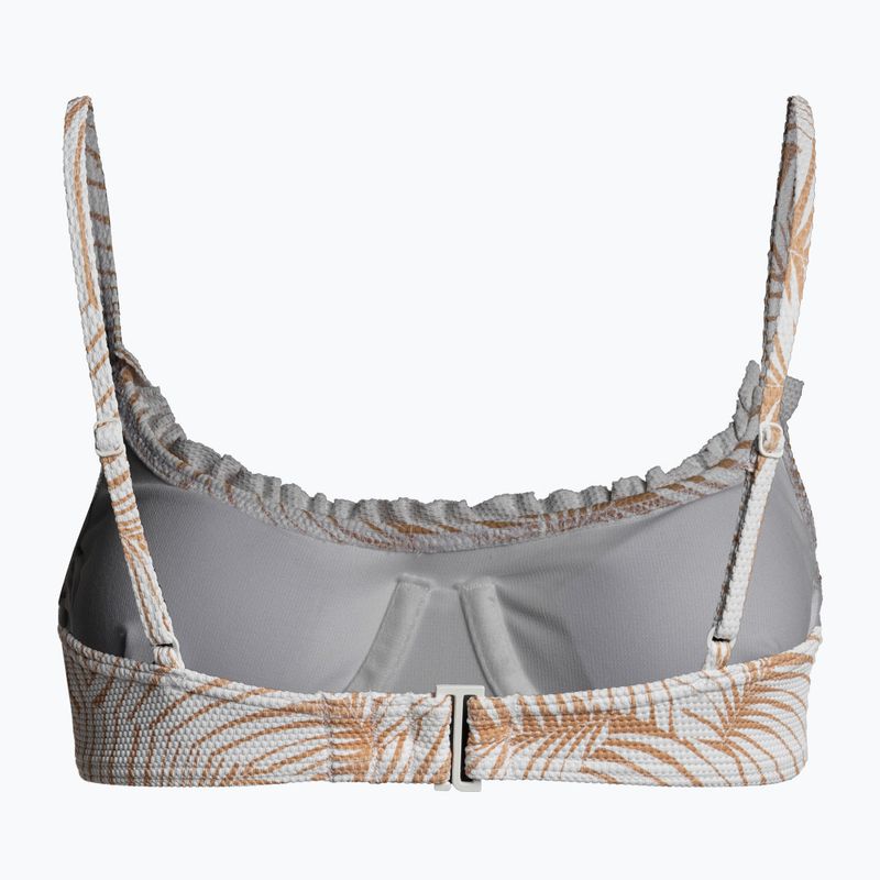 ROXY Palm Tree Dream Bralette toast/palmių medis maudymosi kostiumėlio viršus 2