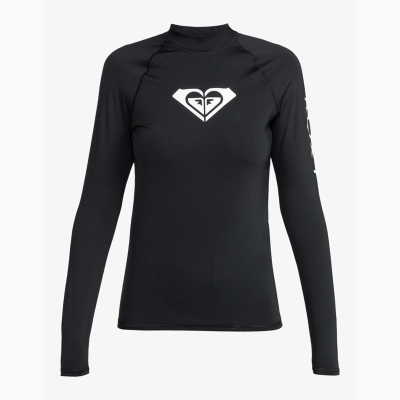 Moterų maudymosi marškinėliai ilgomis rankovėmis ROXY Whole Hearted anthracite 6