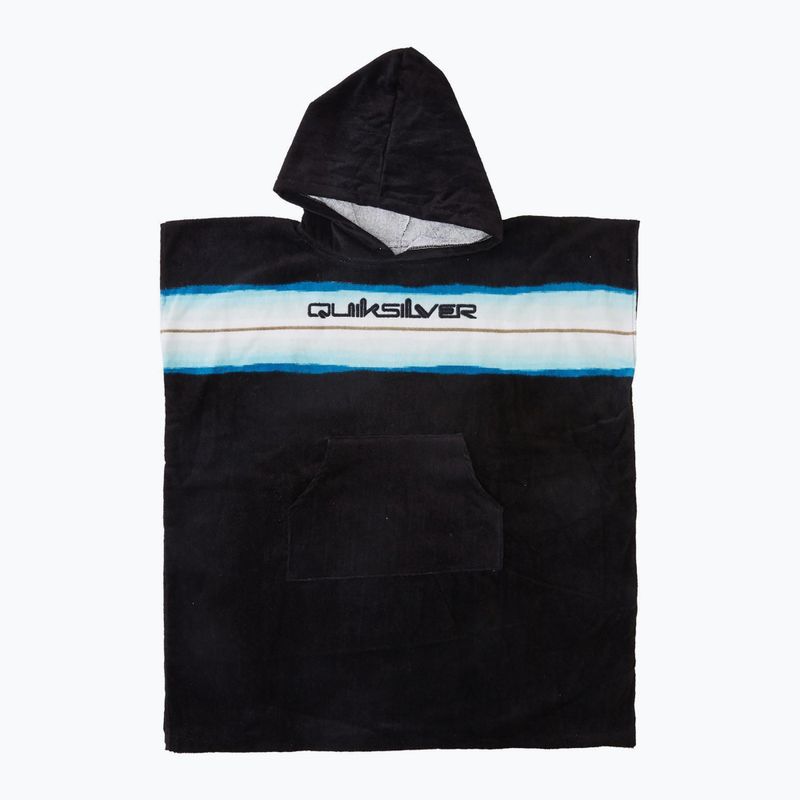 Quiksilver vaikiškas pončas su gobtuvu Rankšluostis juodas/mėlynas 4