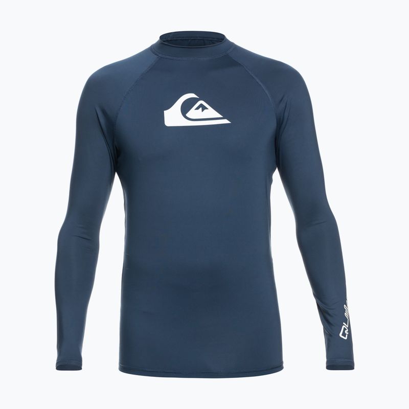 Quiksilver All Time vaikiški maudymosi marškinėliai tamsiai mėlyni EQBWR03213-BSN0