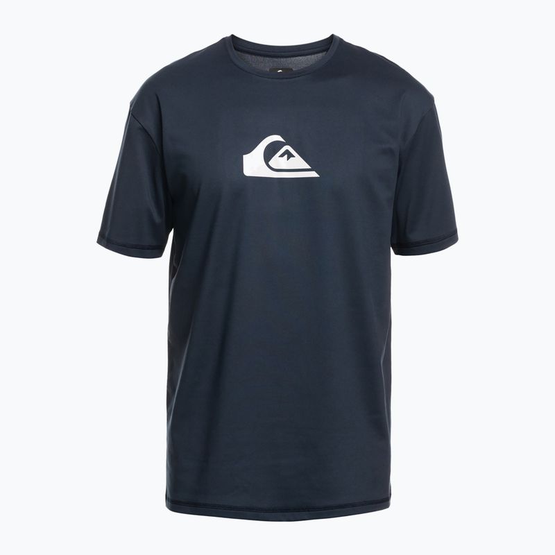 Quiksilver Solid Streak vyriški marškinėliai UPF 50+ tamsiai mėlyni EQYWR03386-BYJ0